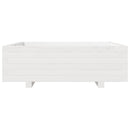 plantekasse 80x80x26,5 cm massivt fyrretræ hvid
