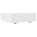 plantekasse 80x80x26,5 cm massivt fyrretræ hvid
