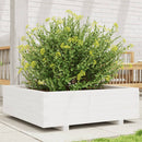 plantekasse 80x80x26,5 cm massivt fyrretræ hvid