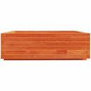 plantekasse 80x80x26,5 cm massivt fyrretræ gyldenbrun