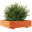 plantekasse 90x90x26,5 cm massivt fyrretræ gyldenbrun