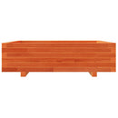 plantekasse 90x90x26,5 cm massivt fyrretræ gyldenbrun
