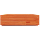 plantekasse 90x90x26,5 cm massivt fyrretræ gyldenbrun