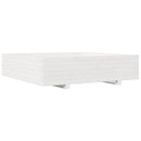 plantekasse 100x100x26,5 cm massivt fyrretræ hvid