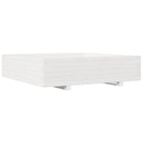 plantekasse 100x100x26,5 cm massivt fyrretræ hvid