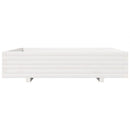 plantekasse 110x110x26,5 cm massivt fyrretræ hvid