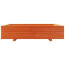 plantekasse 110x110x26,5 cm massivt fyrretræ gyldenbrun