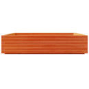 plantekasse 110x110x26,5 cm massivt fyrretræ gyldenbrun
