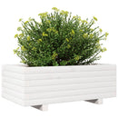 plantekasse 70x40x26,5 cm massivt fyrretræ hvid