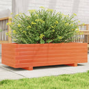 plantekasse 90x40x26,5 cm massivt fyrretræ gyldenbrun