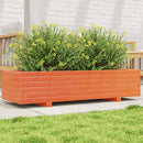 plantekasse 110x40x26,5 cm massivt fyrretræ gyldenbrun