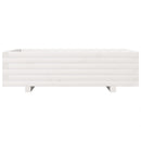 plantekasse 90x60x26,5 cm massivt fyrretræ hvid