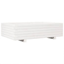 plantekasse 90x60x26,5 cm massivt fyrretræ hvid