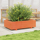 plantekasse 90x60x26,5 cm massivt fyrretræ gyldenbrun