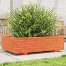 plantekasse 90x60x26,5 cm massivt fyrretræ gyldenbrun