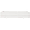 plantekasse 110x60x26,5 cm massivt fyrretræ hvid
