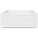 plantekasse 110x60x26,5 cm massivt fyrretræ hvid