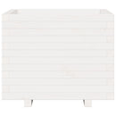 plantekasse 60x60x49,5 cm massivt fyrretræ hvid