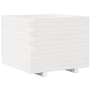 plantekasse 60x60x49,5 cm massivt fyrretræ hvid