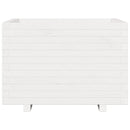 plantekasse 70x70x49,5 cm massivt fyrretræ hvid