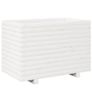plantekasse 70x40x49,5 cm massivt fyrretræ hvid