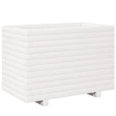 plantekasse 70x40x49,5 cm massivt fyrretræ hvid