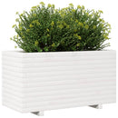 plantekasse 90x40x49,5 cm massivt fyrretræ hvid