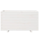 plantekasse 90x40x49,5 cm massivt fyrretræ hvid
