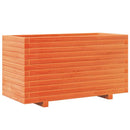 plantekasse 90x40x49,5 cm massivt fyrretræ gyldenbrun