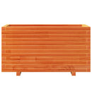 plantekasse 90x40x49,5 cm massivt fyrretræ gyldenbrun