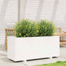 plantekasse 110x40x49,5 cm massivt fyrretræ hvid