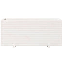 plantekasse 110x40x49,5 cm massivt fyrretræ hvid