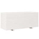 plantekasse 110x40x49,5 cm massivt fyrretræ hvid