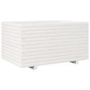 plantekasse 90x60x49,5 cm massivt fyrretræ hvid