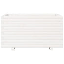 plantekasse 90x60x49,5 cm massivt fyrretræ hvid
