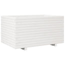 plantekasse 90x60x49,5 cm massivt fyrretræ hvid