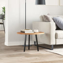 bordplade Ø80x2 cm rund massivt akacietræ