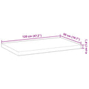 bordplade 120x50x4 cm rektangulær massivt akacietræ