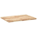 bordplade 80x70x4 cm rektangulær massivt akacietræ