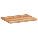 bordplade 60x30x2 cm rektangulær massivt akacietræ