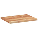 bordplade 60x30x2 cm rektangulær massivt akacietræ