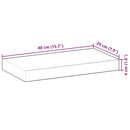 bordplade 40x20x4 cm rektangulær massivt akacietræ