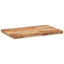 bordplade 80x50x4 cm rektangulær massivt akacietræ