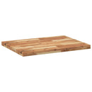 bordplade 80x60x4 cm rektangulær massivt akacietræ