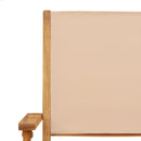 spisebordssæt til haven 7 dele stof og massivt træ beige