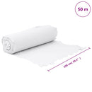 ukrudtsdug 1x50 m polyesterfibre hvid