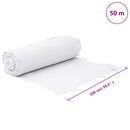 ukrudtsdug 1x50 m polyesterfibre hvid