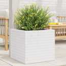 plantekasse 50x50x46 cm massivt fyrretræ hvid