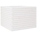 plantekasse 60x60x46 cm massivt fyrretræ hvid