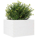 plantekasse 70x70x46 cm massivt fyrretræ hvid